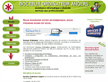 Tablet Screenshot of angers-formation-informatique.fr